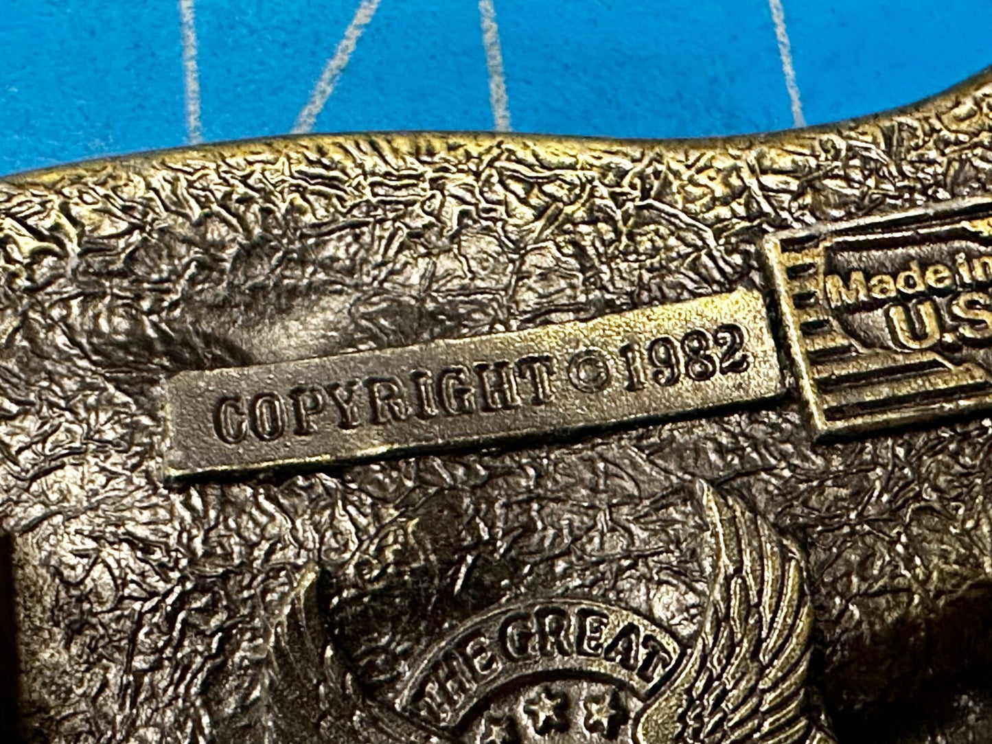 The Right To Keep and Bear Arms Article II VTG 1982 Great American Belt Buckle