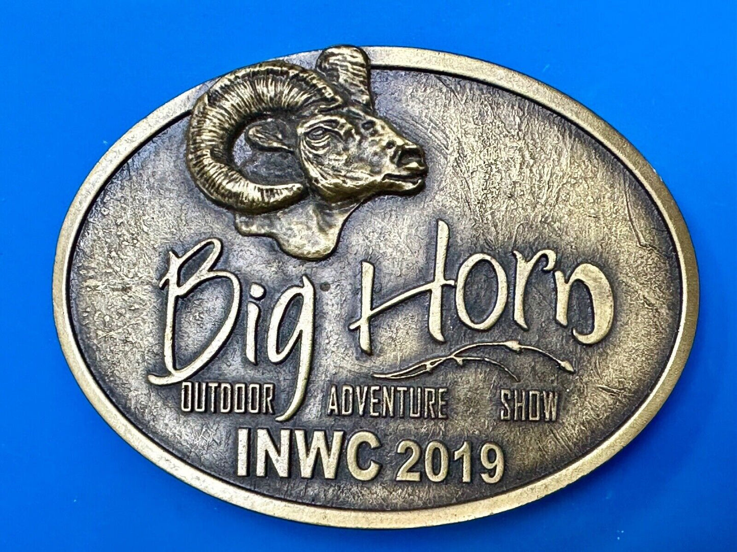 BIG HORN SHOW 2019 Outdoor Adventure Inland N.W. INWC Spokane WA Belt Buckle