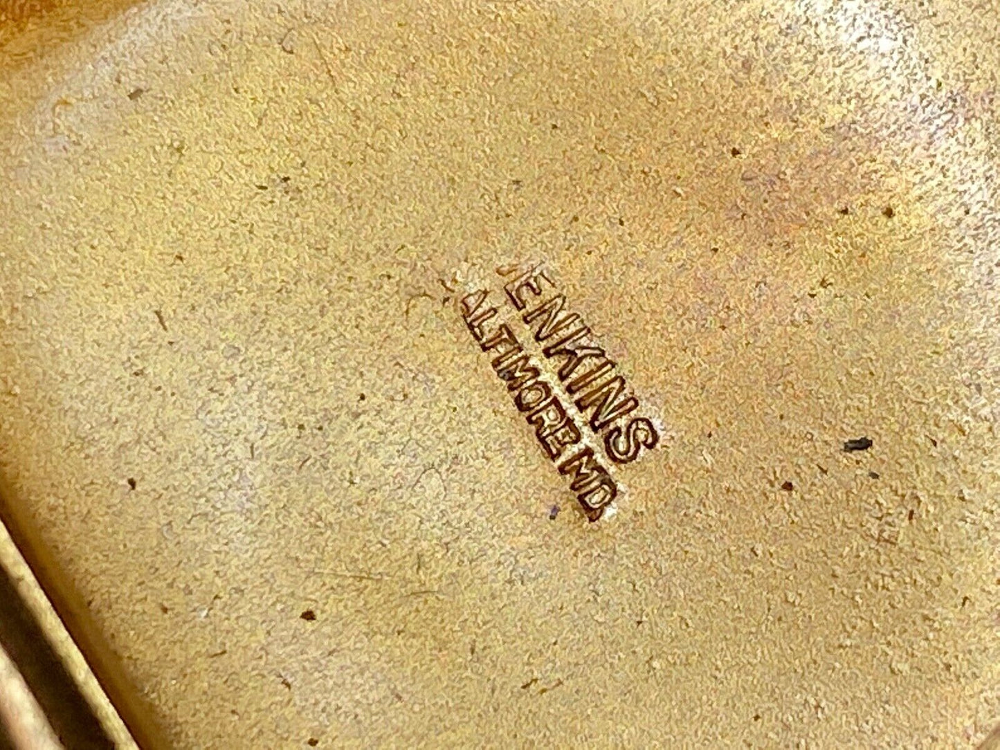 1930's CITY picture & words, Gold and Black color formal belt buckle by Jenkins