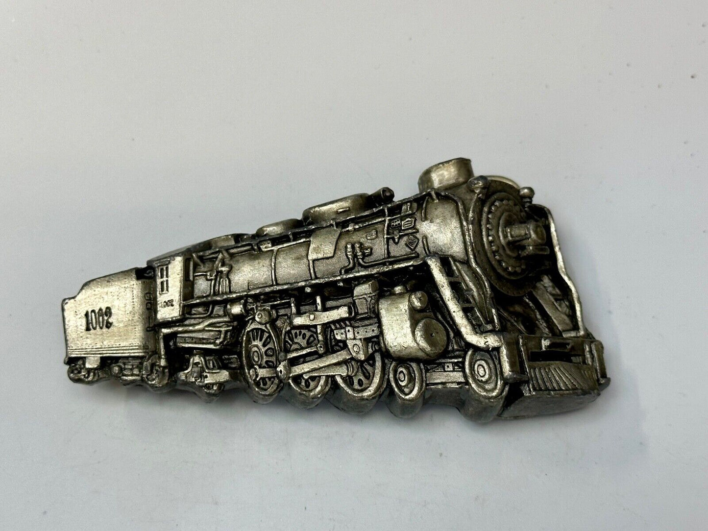 Train Steam Locomotive Vintage 1978 Cutout RR Bergamot Belt Buckle