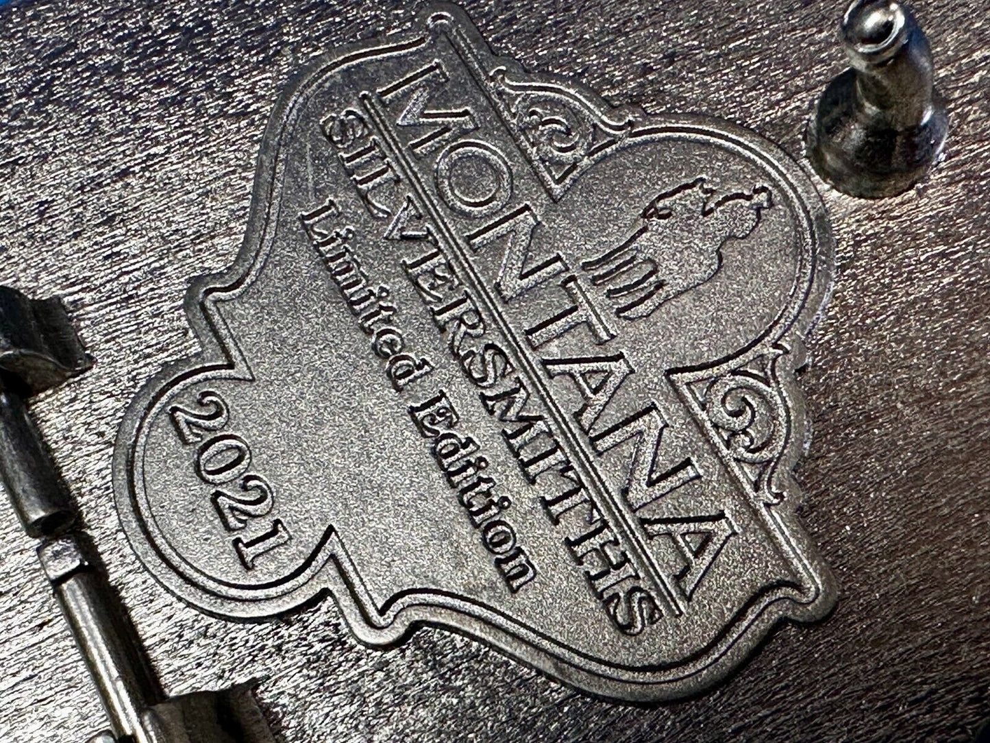 2021 Pendleton Whiskey Let'er Buck Rodeo Cowboy Montana Silversmiths Belt Buckle