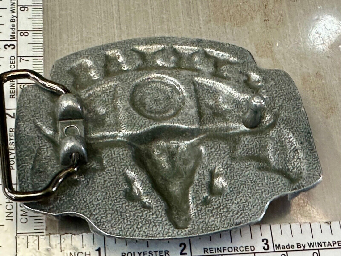 Texas longhorn - Raised dimensional everything tx belt buckle - Star Flag Rodeo