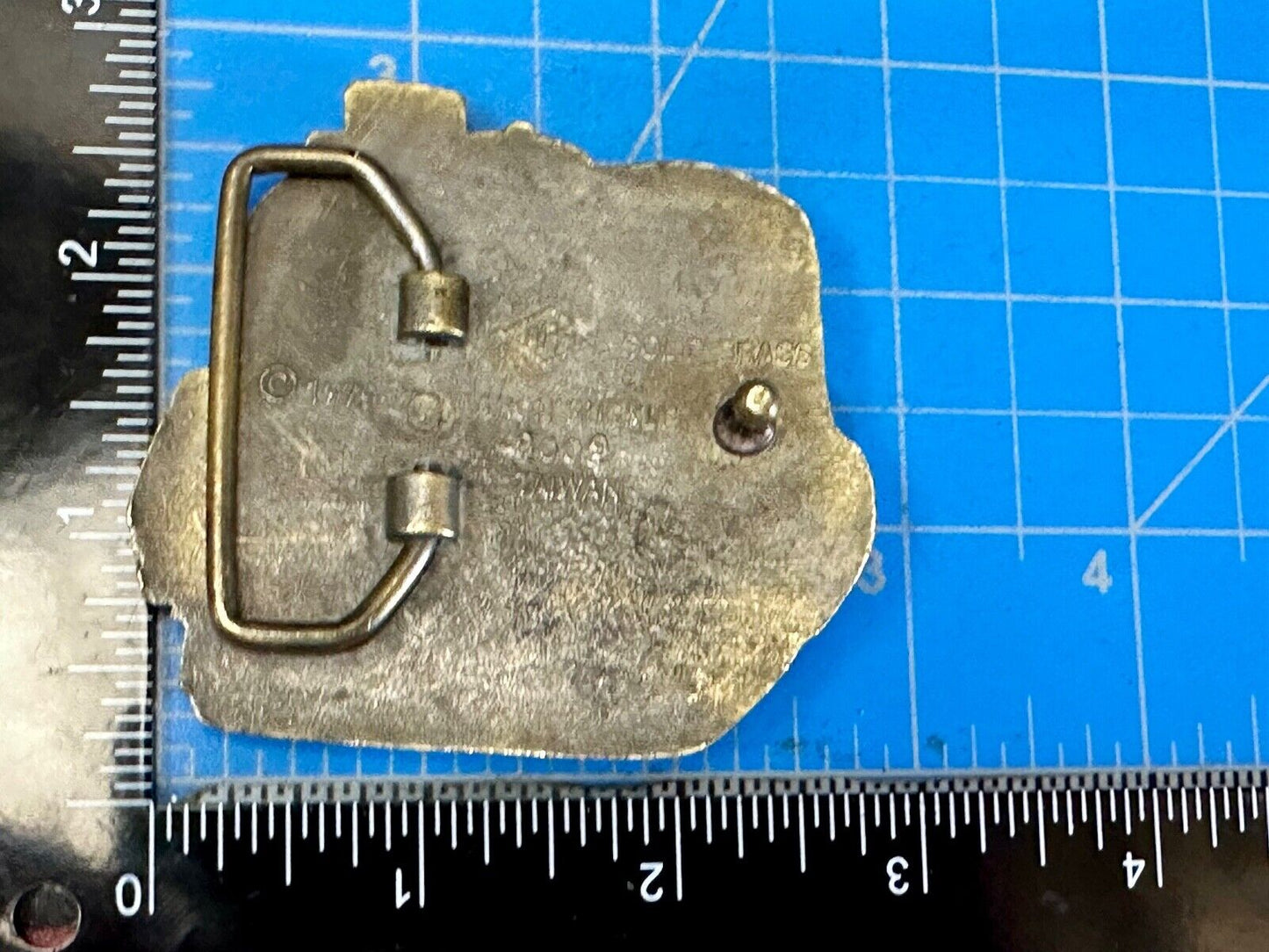 Train Rail Road Steam Engine vintage solid brass Baron Buckles belt buckle