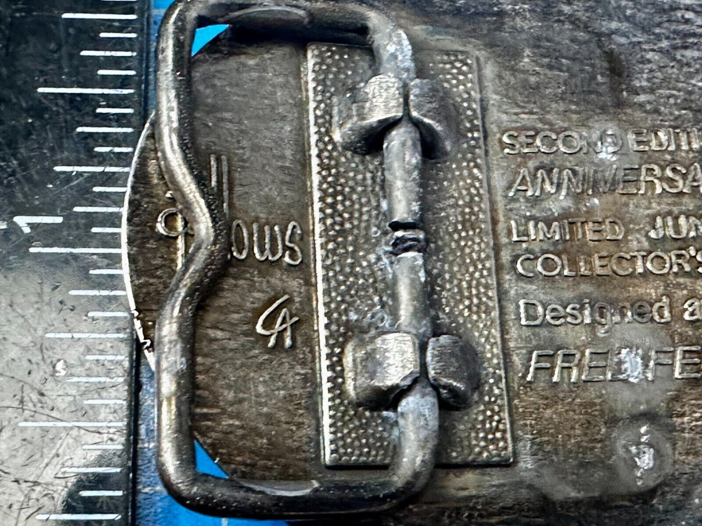 1984 National Finals Rodeo Hesston NFR Youth Size Small Collectors Belt Buckle