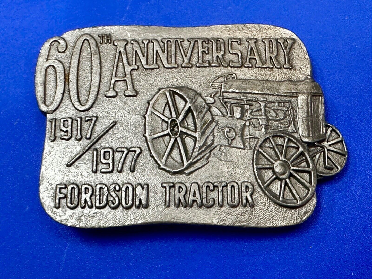 1977 Fordson Tractor - 60th Anniversary Vintage Farming Collectable Belt Buckle