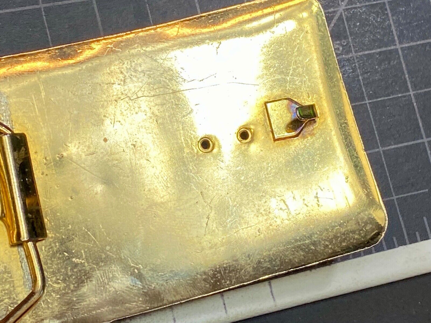Black Horse Head And Saddle As Centerpiece In Western Gold Tone Belt Buckle