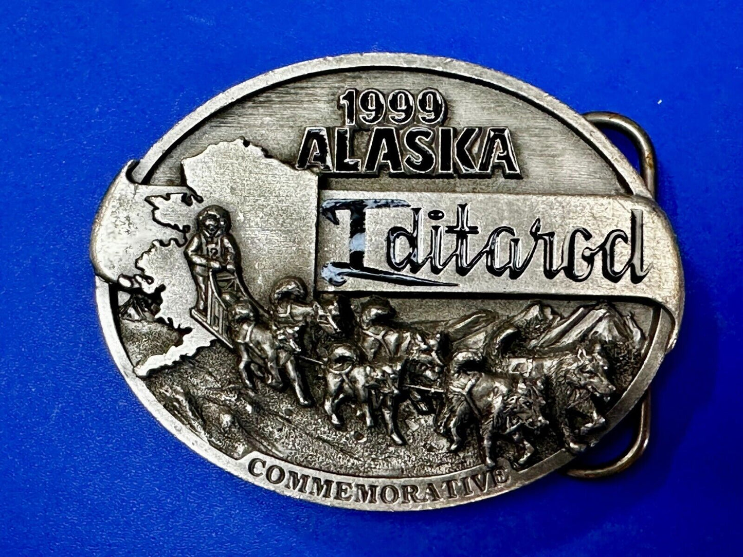 1999 Alaska Iditarod Commemorative Belt Buckle by Siskiyou