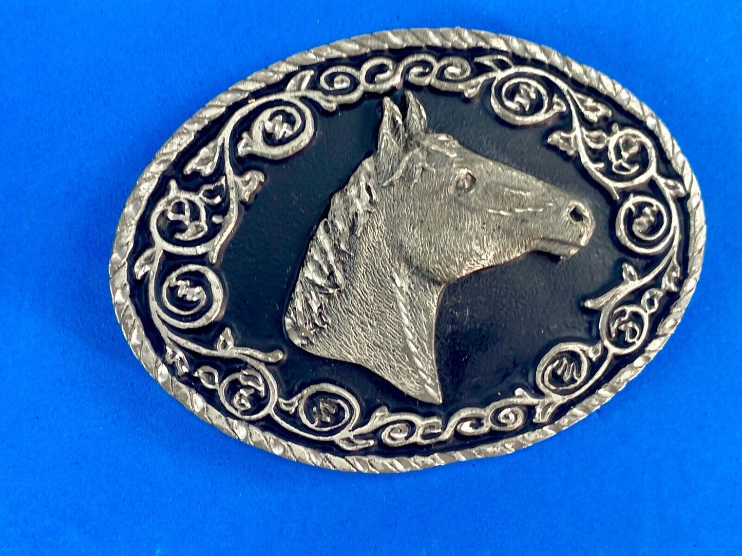 1997 horse bust head western belt buckle CSSC DC 9002