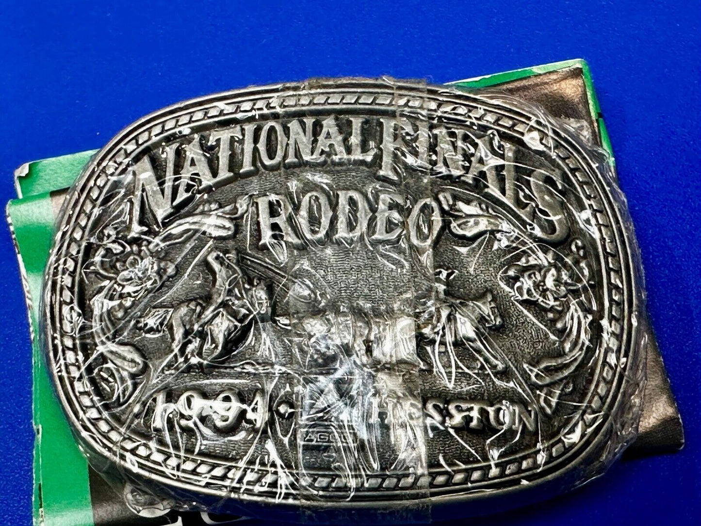 1994 ADM NATIONAL FINALS RODEO YOUTH SIZE NFR NOS WESTERN COWBOY BELT BUCKLE