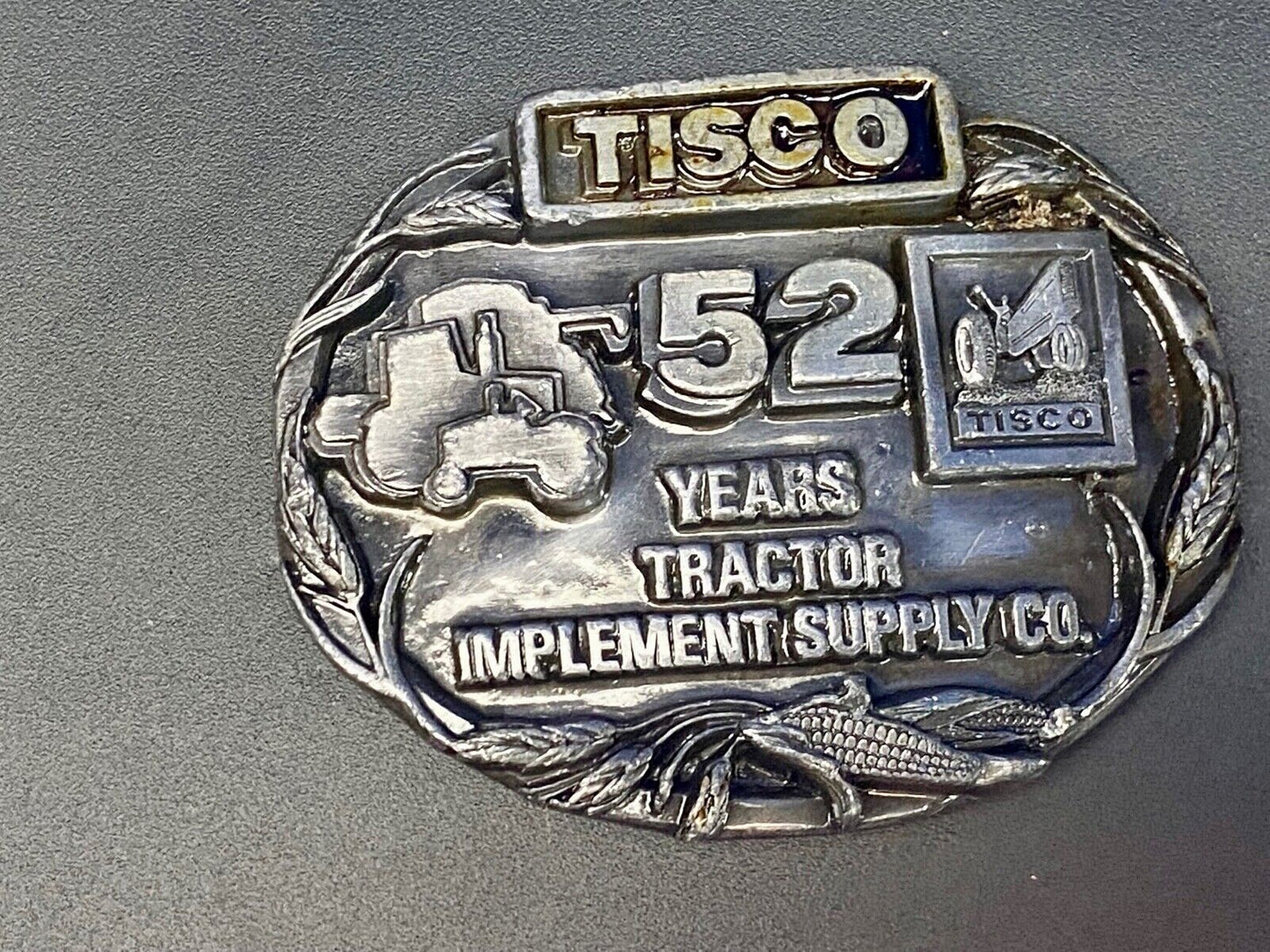 Tisco Tractor Implement Supply Agriculture Farm Farming 52 Year Belt Buckle