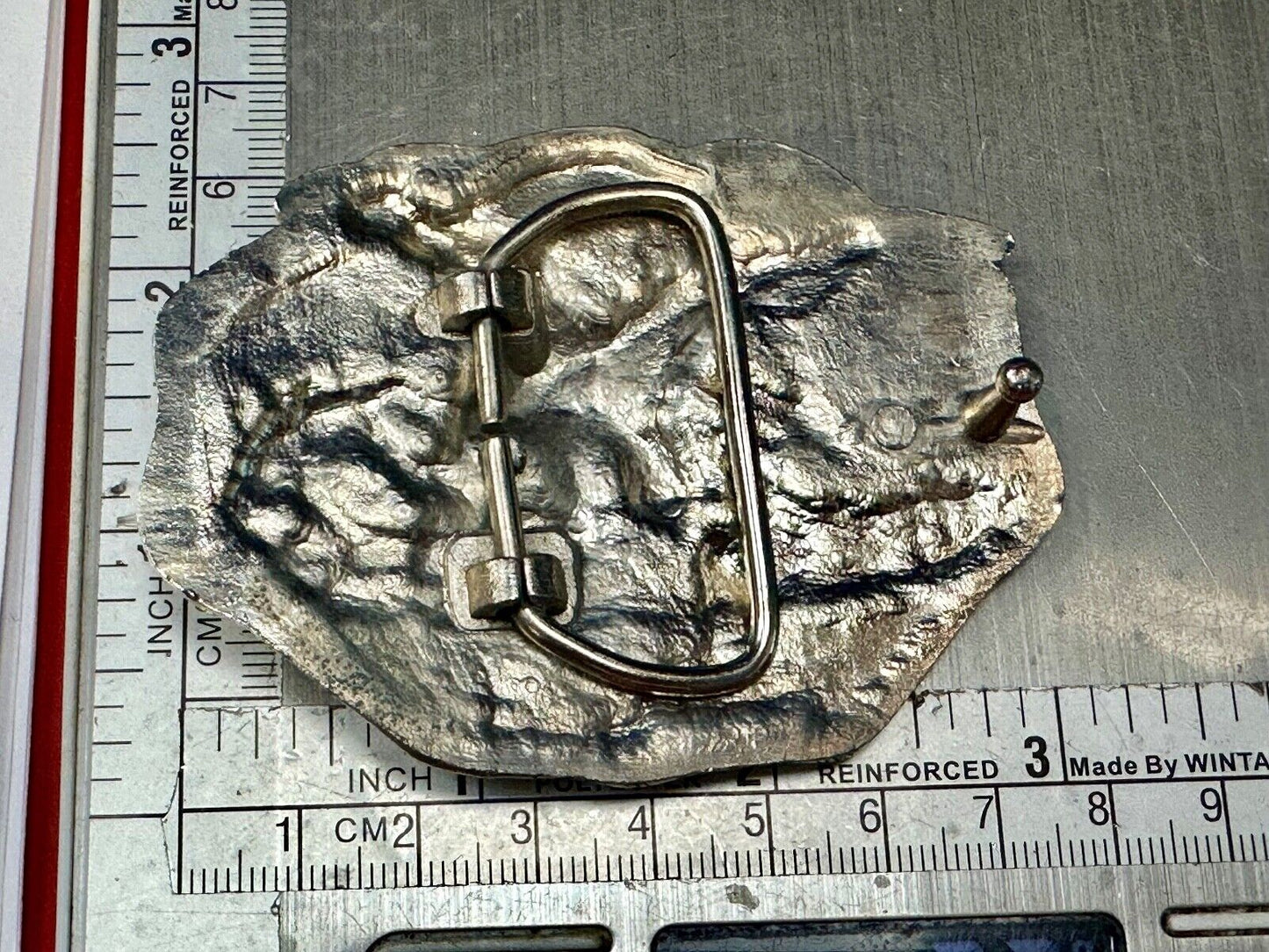 Vintage Rockey Mountain High Eagle Mountains Silver Tone belt buckle