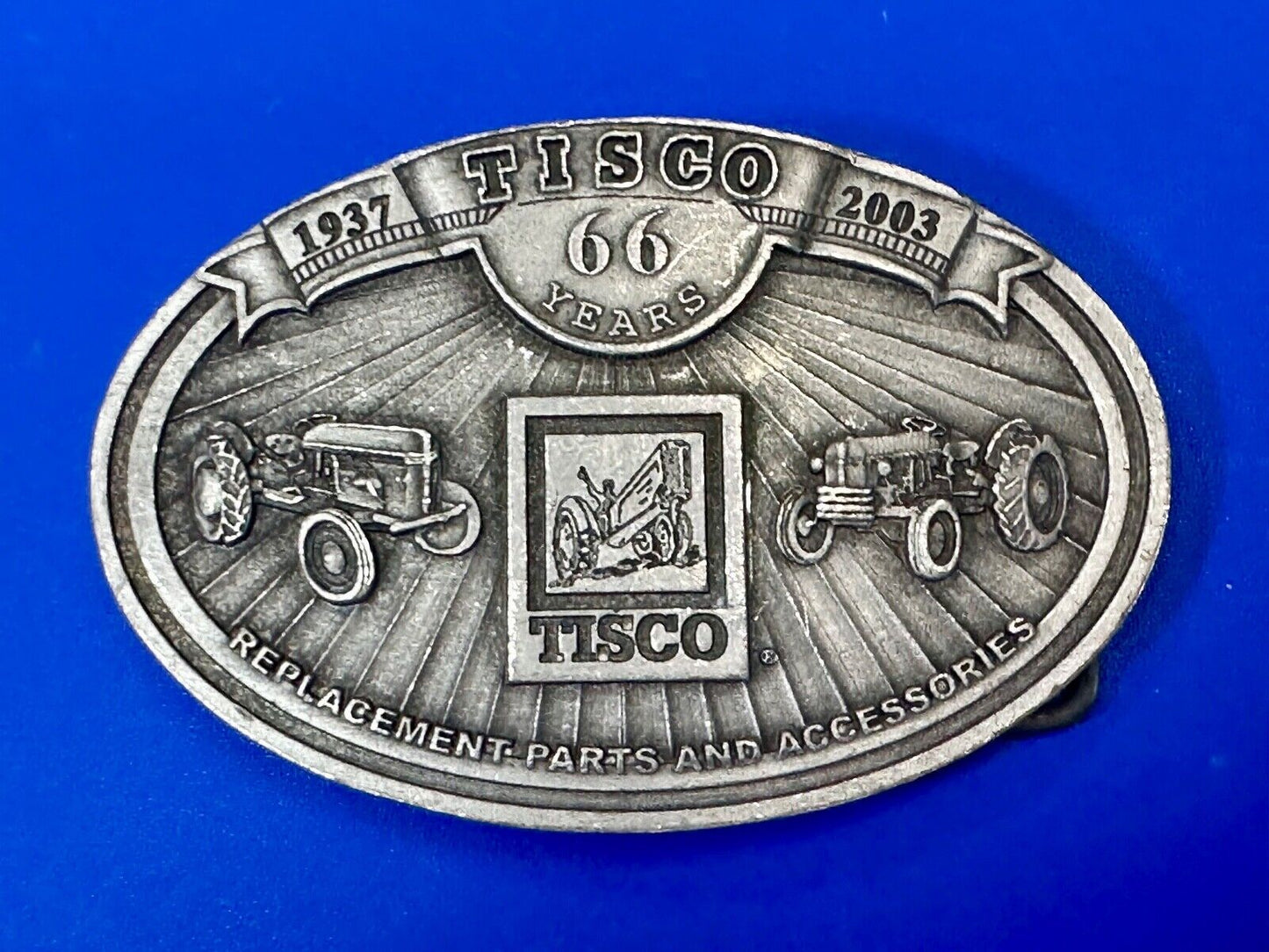 Tisco Farm Tractor Replacement Parts and Accessories vintage 2003 belt buckle