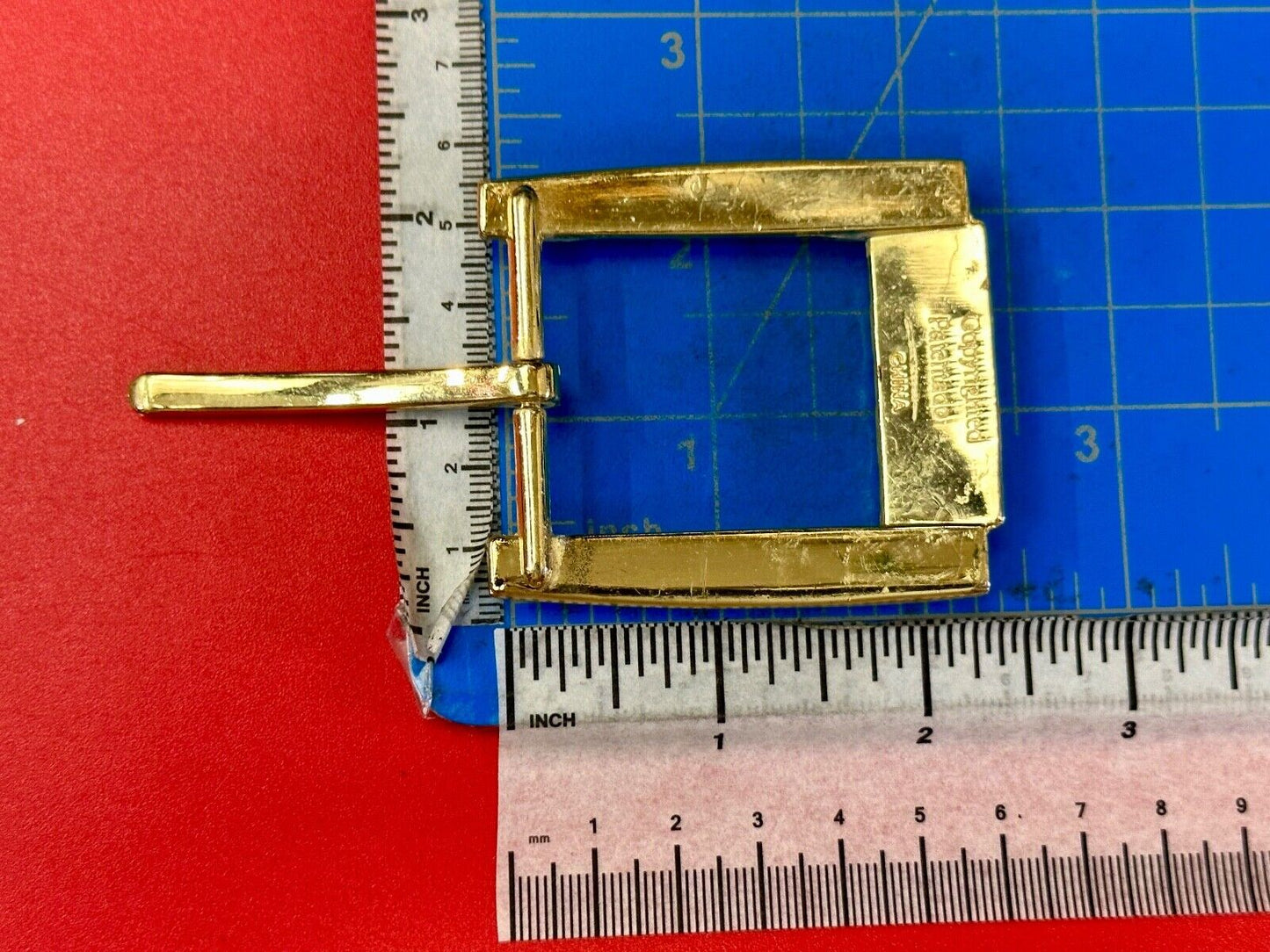 Thick Wide roller end style replacement gold tone belt buckle