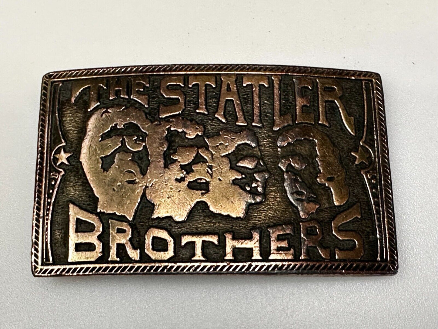 The Statler Brothers Music Band Group - Jim Watson Vintage 1974 Belt Buckle