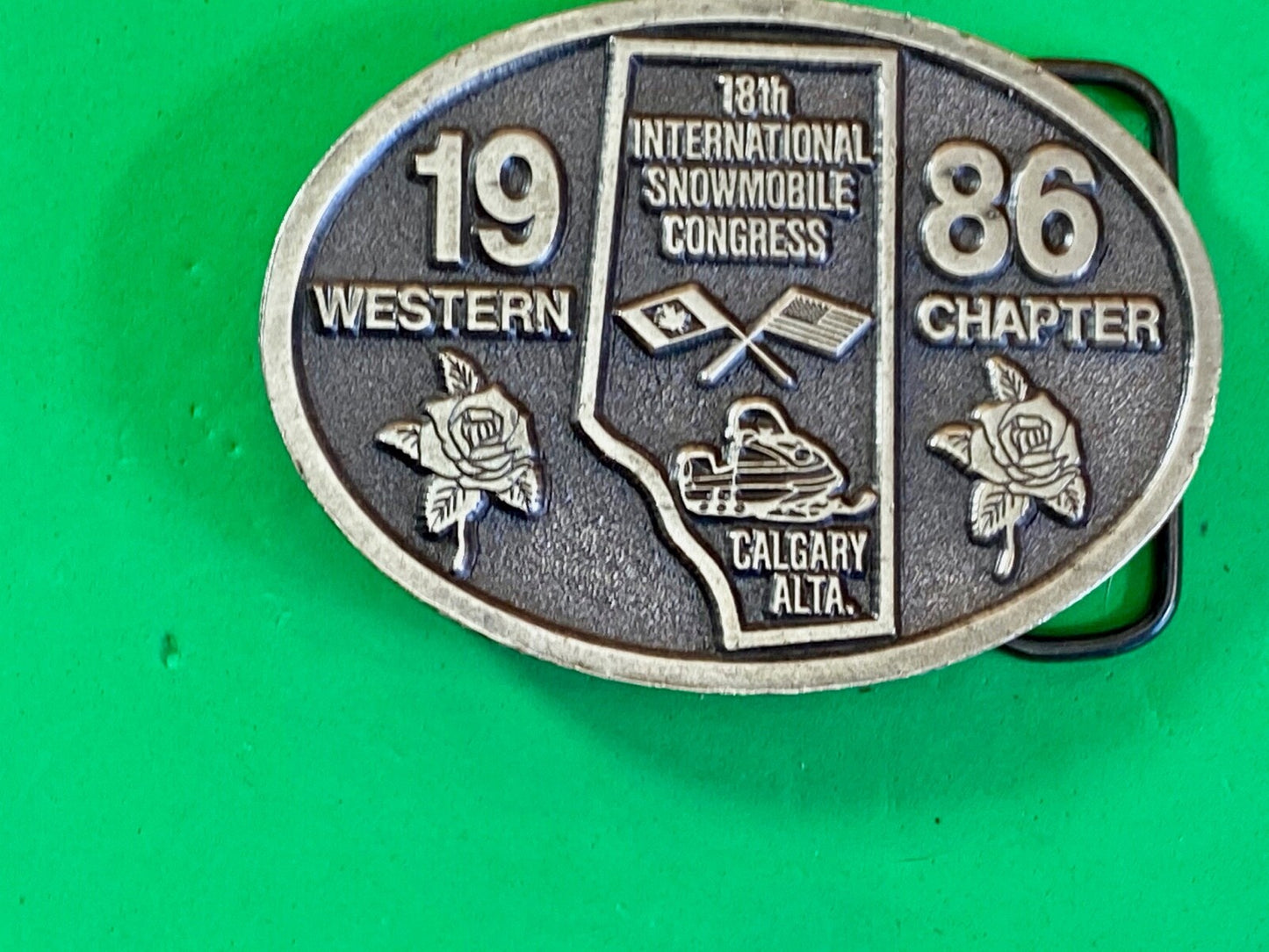 1987 **International Snowmobile Congress** Western Chapter Buckle
