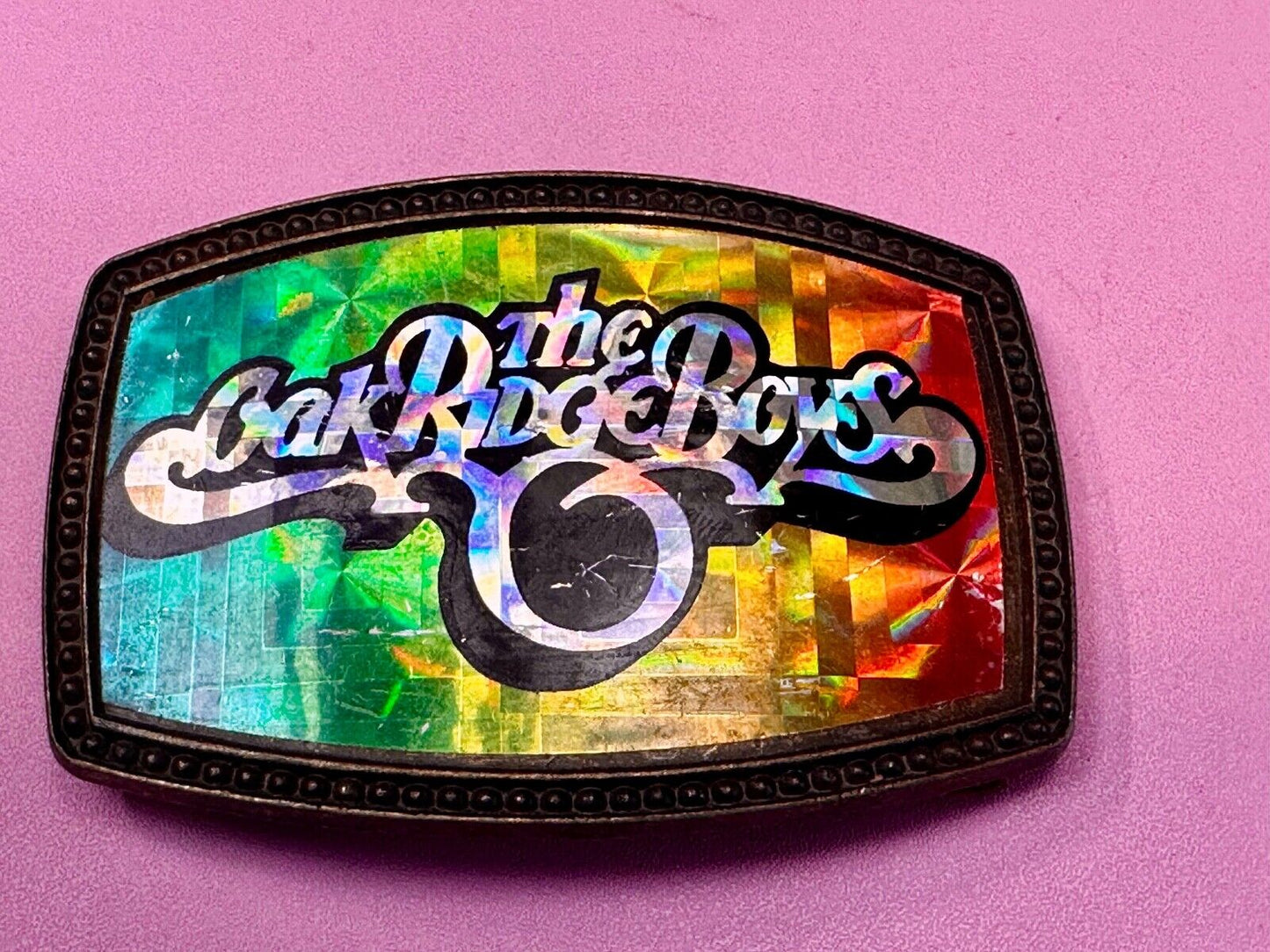 The Oak Ridge Boys - Music Band - Vintage Holographic Prism style Belt Buckle