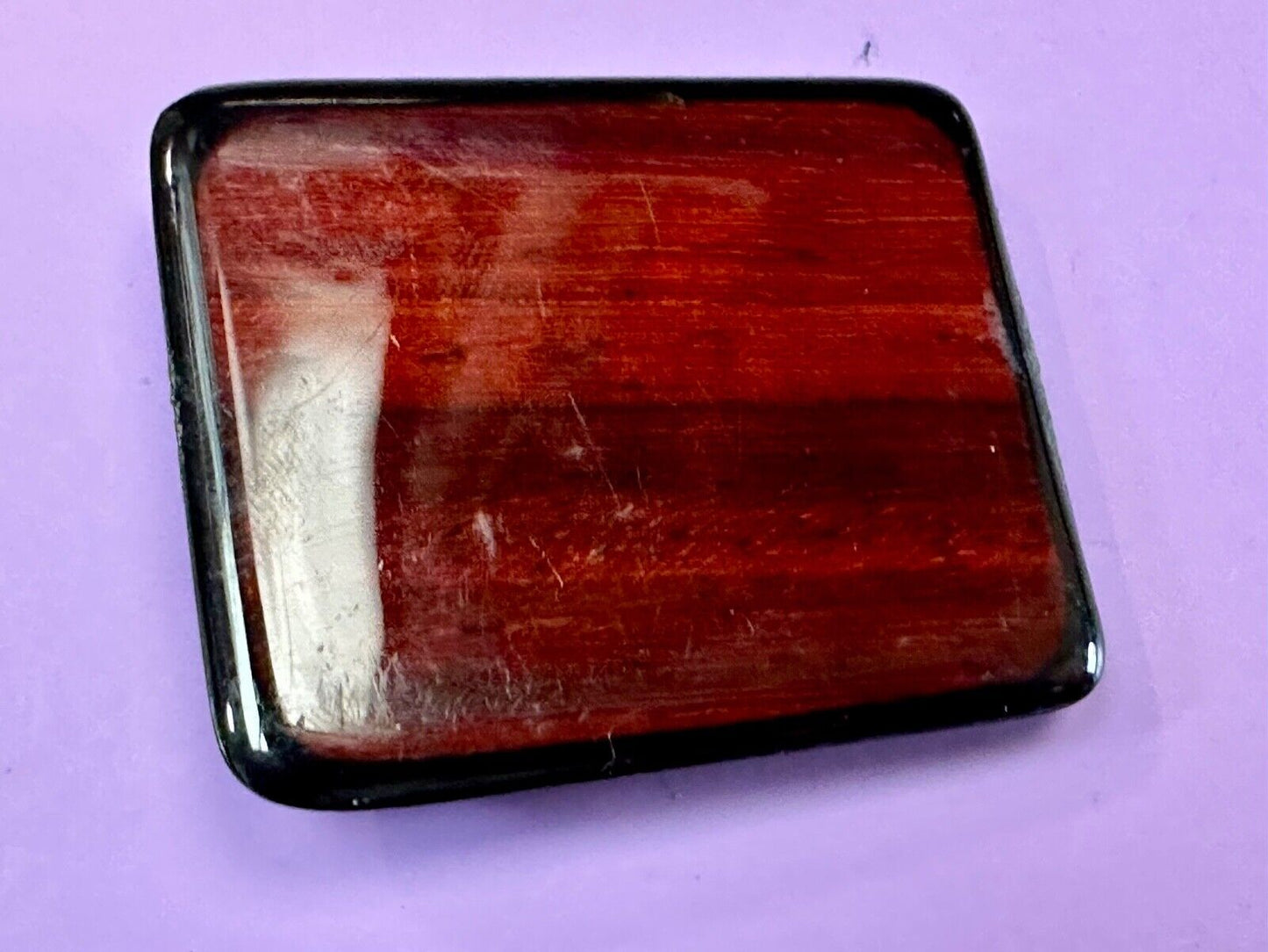 Beautiful Cherrywood? artisan glossy reflective belt buckle