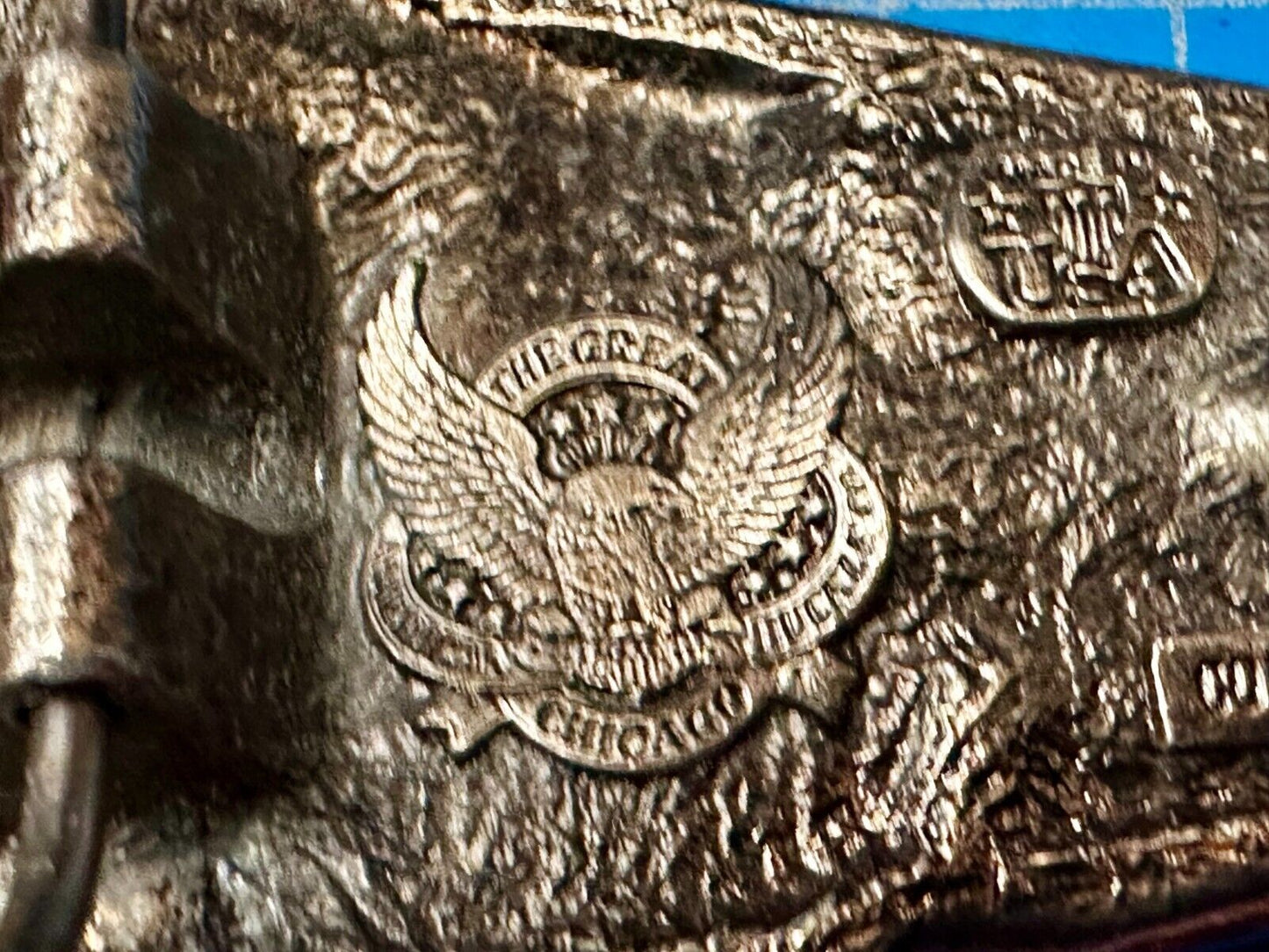 3489 Train Locomotive RailRoad Vintage 1980 - The Great American Belt Buckle Co