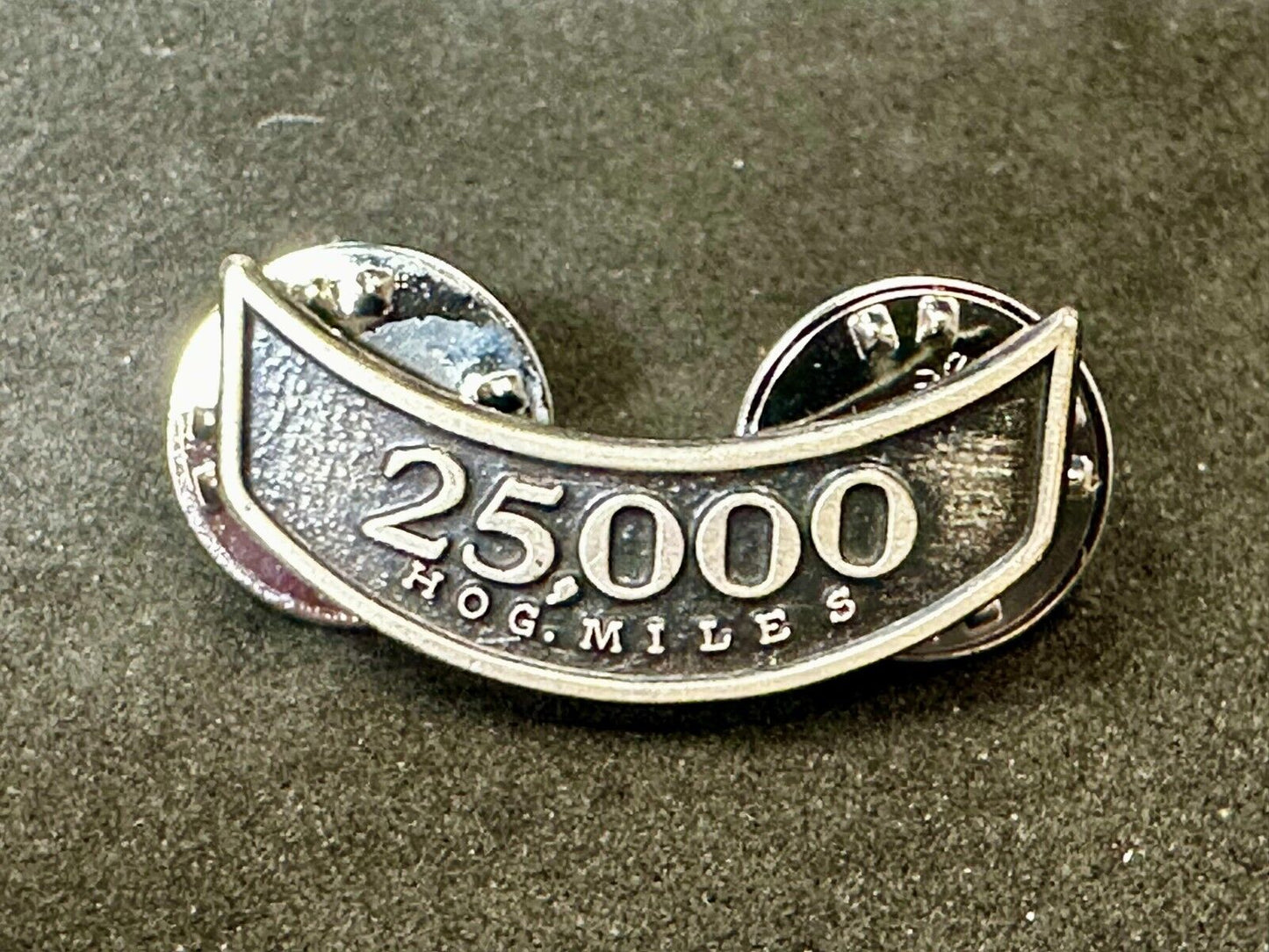 25,000 HOG Miles Award Harley Davidson Motorcycles Pin for Jacket or Vest