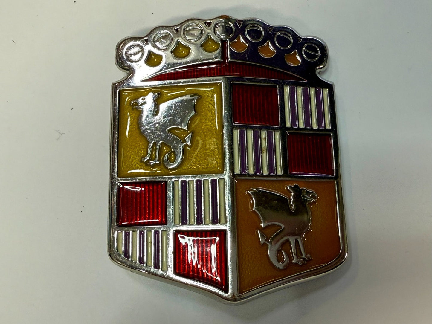 BAD B.A.D. Motor Company 1948 Dragon Crest Shield Logo Promotional Belt Buckle
