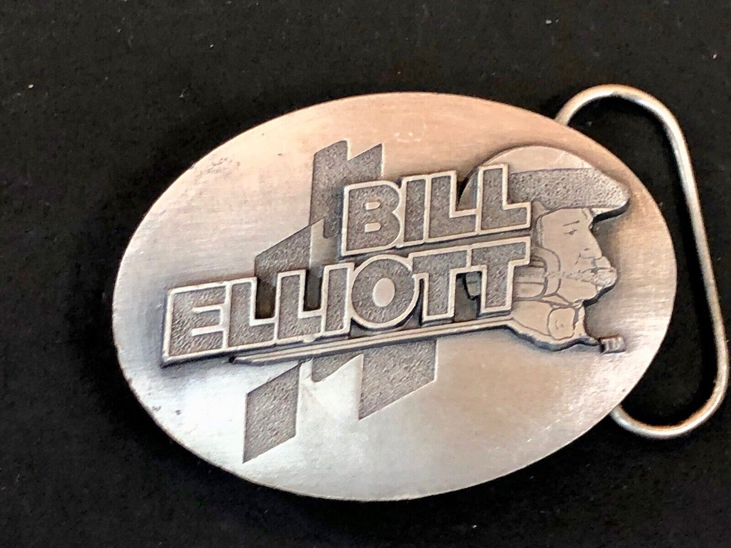 VINTAGE 1991 Bill Elliott NASCAR race car INDY 500 driver belt buckle