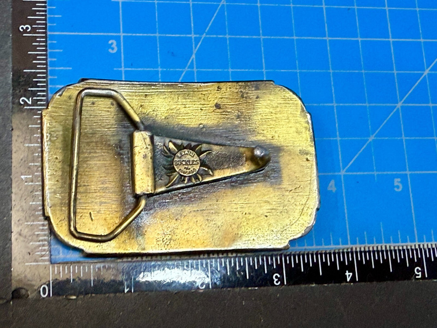 Barnstormers State Fair Show Bi Plane Fixed Wing Aircraft Lewis Belt Buckle
