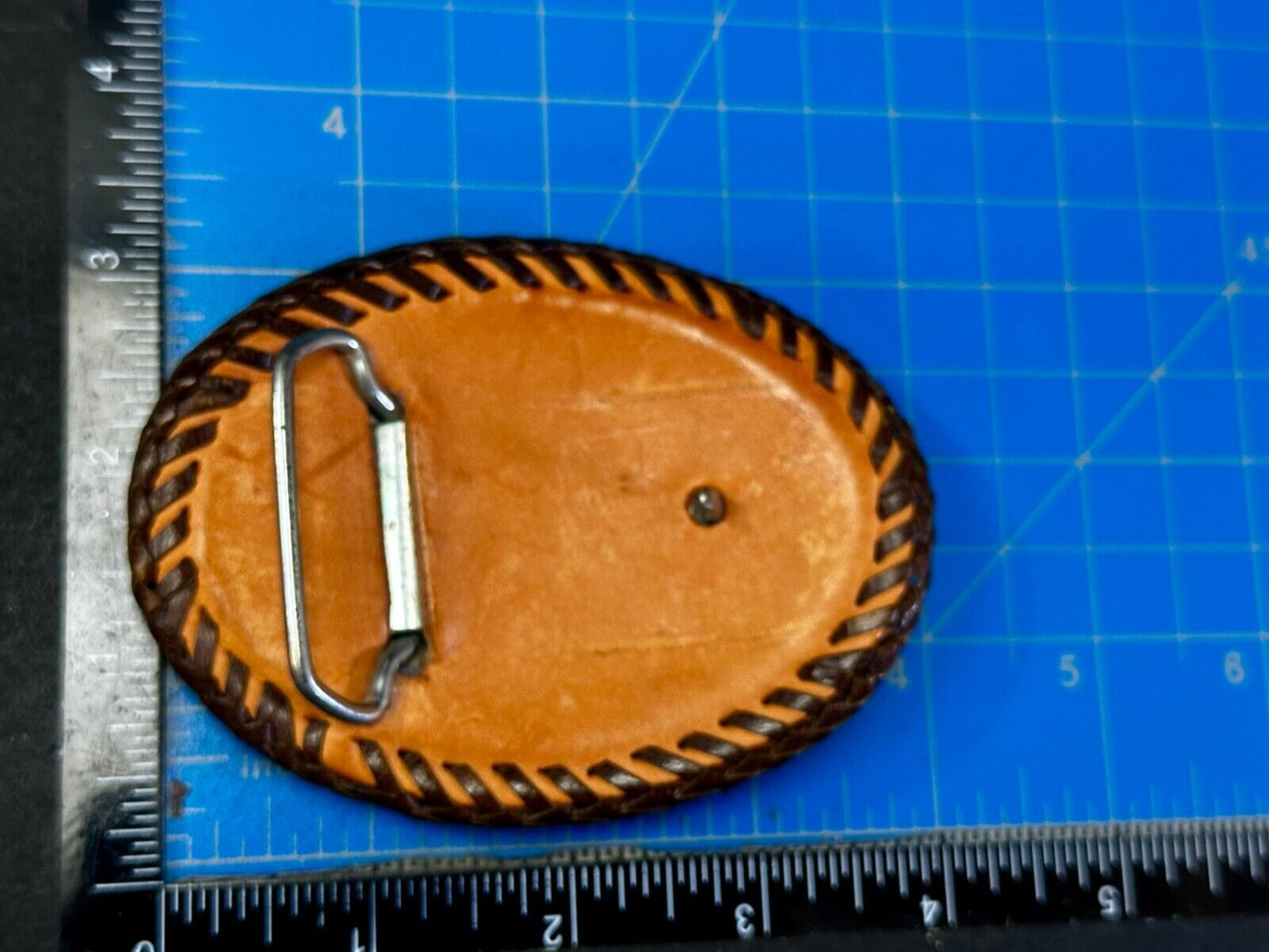 Belt Buckle eagle Leather
