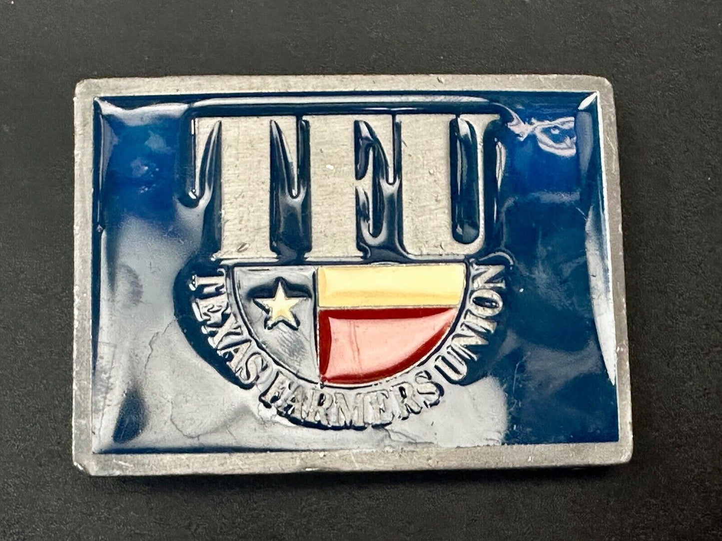 belt buckle Texas Farmers Union