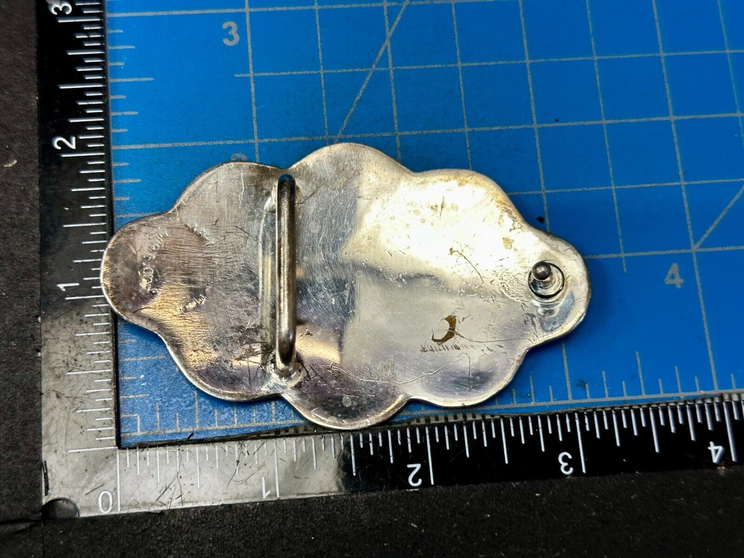Beautiful Unique Shaped Cutout Flower Swirl Silver Tone Women Belt Buckle