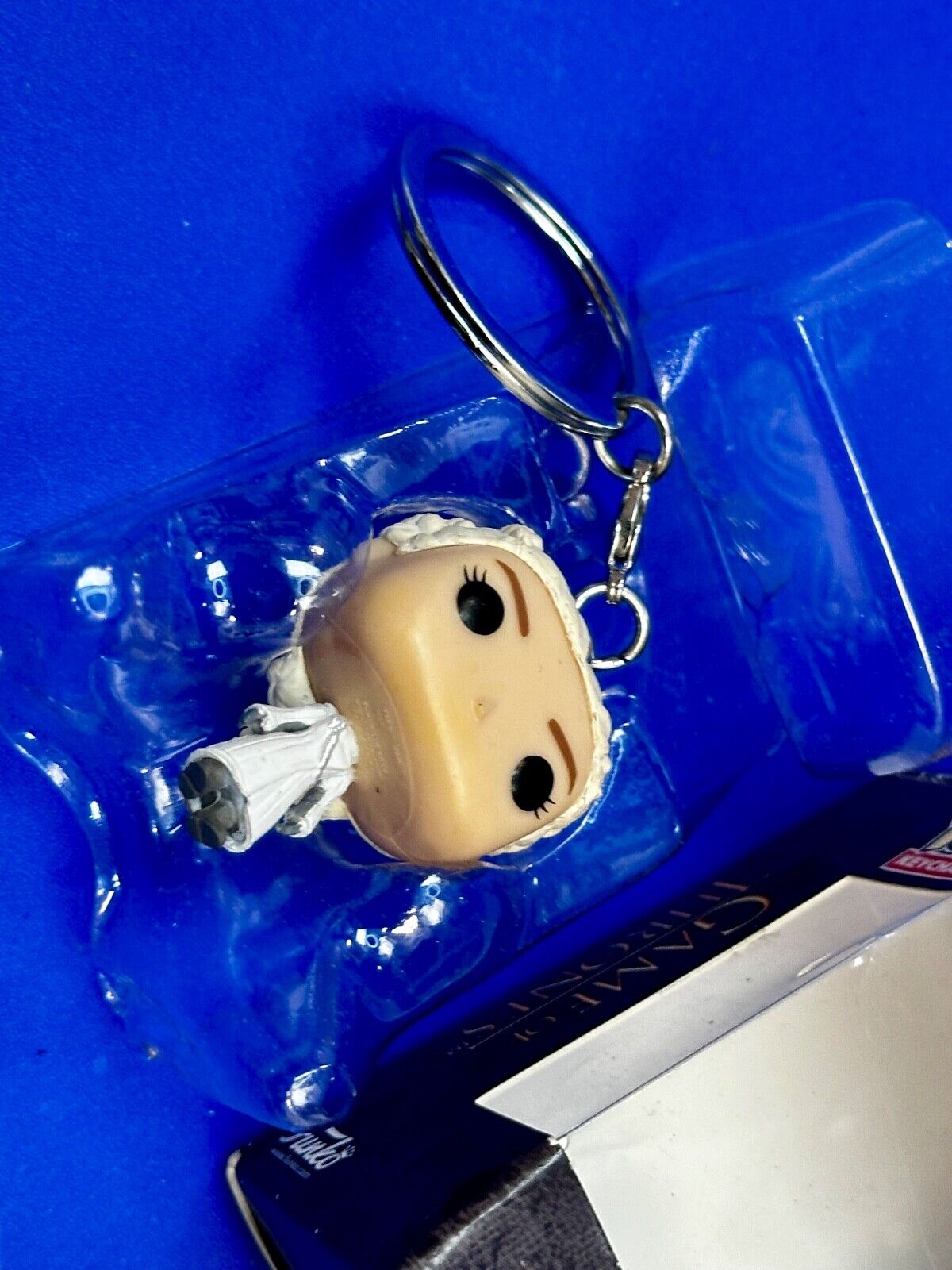 The Game Of Thrones Pocket Pop! Funko Of Daenerys With Dress White Keyring