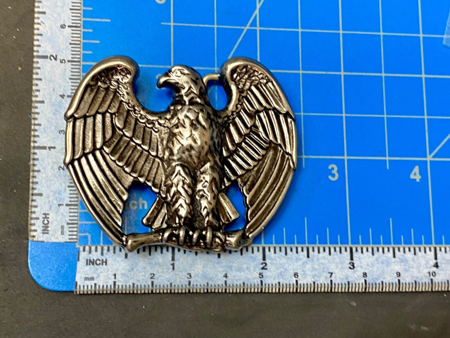 Vintage Avon Majestic Patriotic American Eagle Wings Spread Metal Belt Buckle