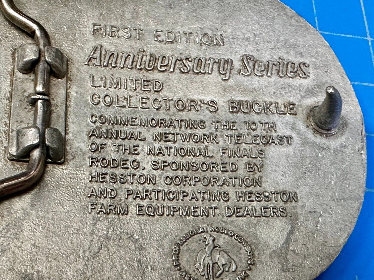 25 Year Anniversary Hesston NFR National Finals Rodeo Cowboys Belt Buckle