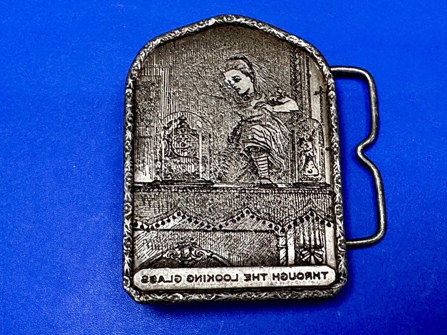 Alice In Wonderland Through The Looking Glass Vintage 1974 Belt Buckle- Bergamot