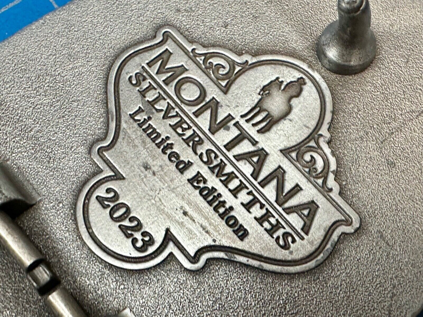 2023 Pendleton Whisky Let'er Buck Montana Silversmith Rodeo Cowboys Belt Buckle
