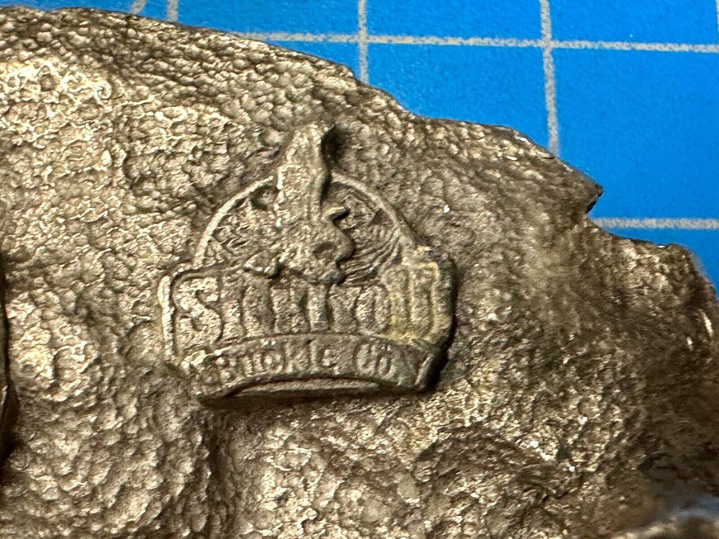 Vietnam Veterans Military Army Hero Vintage 1980's Pewter Siskiyou Belt Buckle