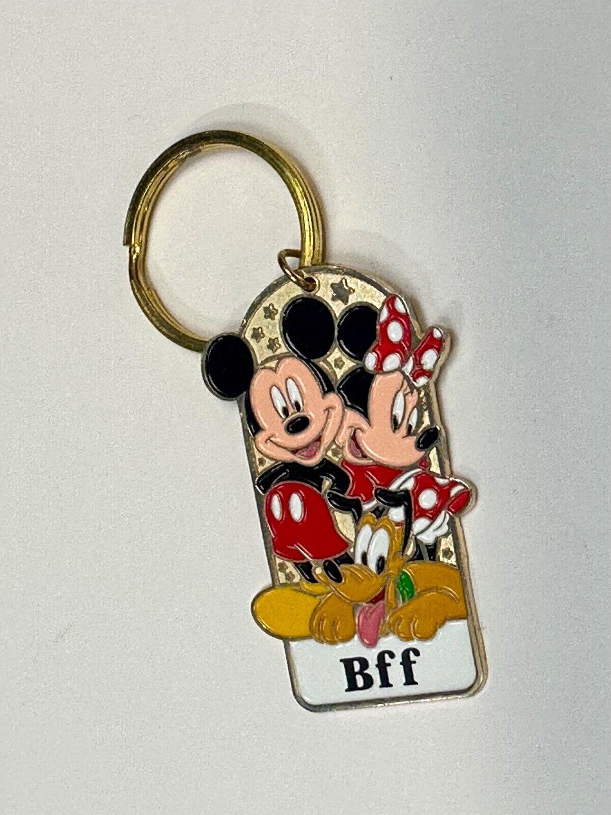 BFF Mickey, Mine and Pluto best friends Disneyland Keychain - Key Ring Chain