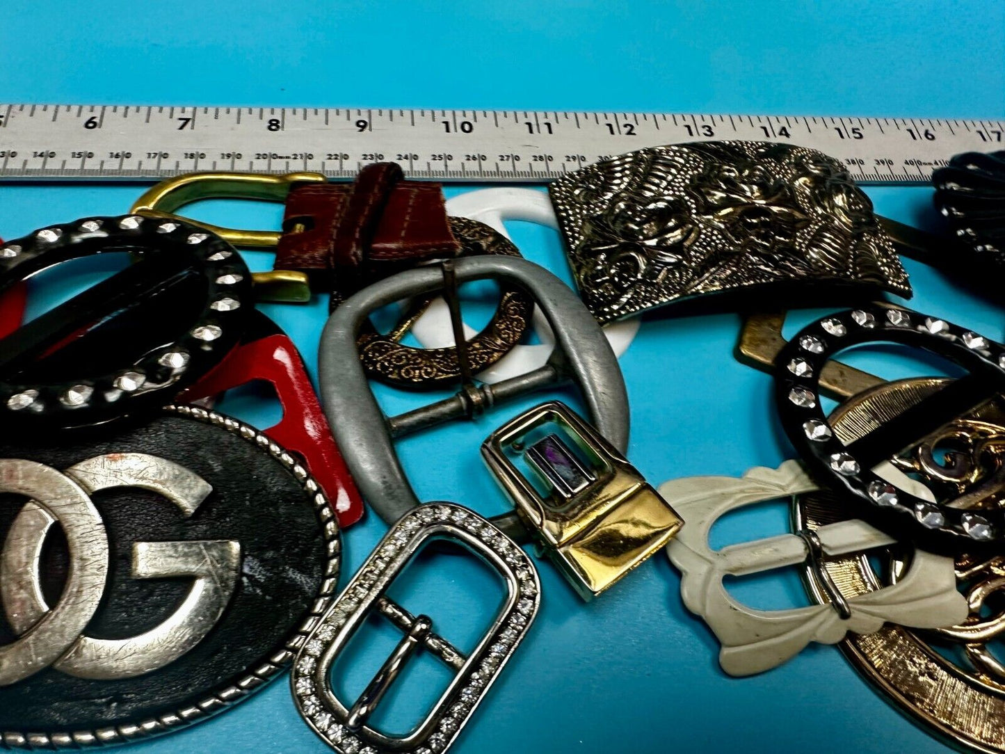 23 Vintage to Modern Scarf Slides Belt buckles - Lot, Grab Bag - Resale Gifts!