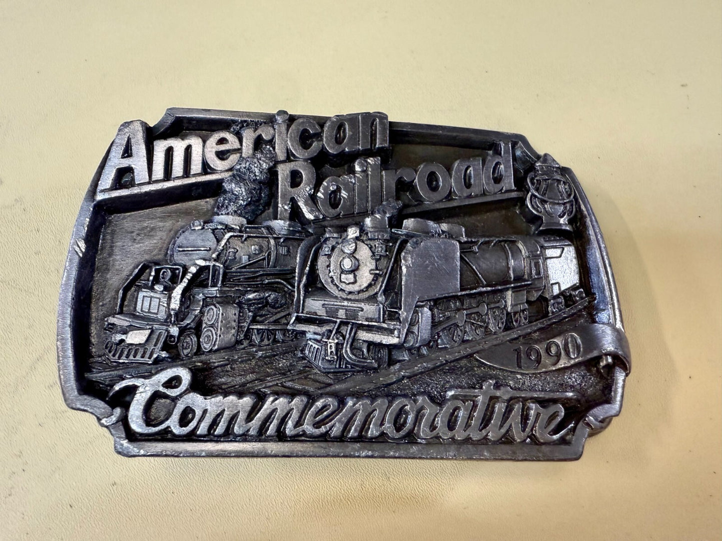 Vintage Historic American Railroad 1990 Commemorative Arroyo Grande Belt Buckle