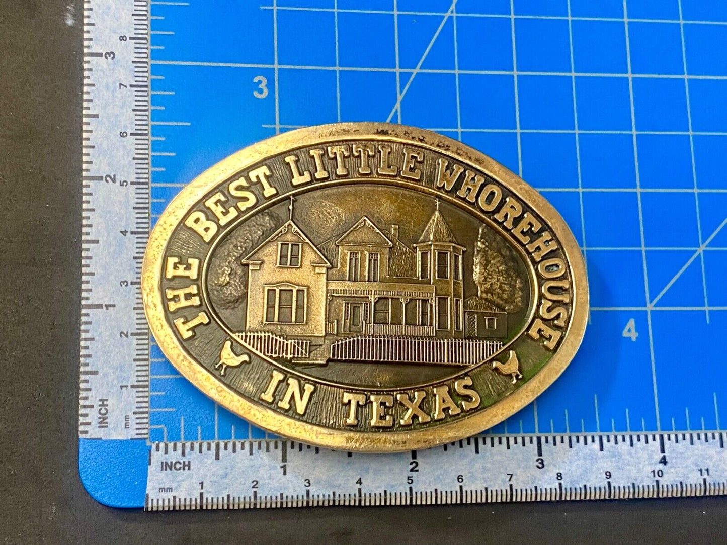 The Best Little Whorehouse in Texas Burt Dolly belt buckle Movie Wrap Crew Gift!