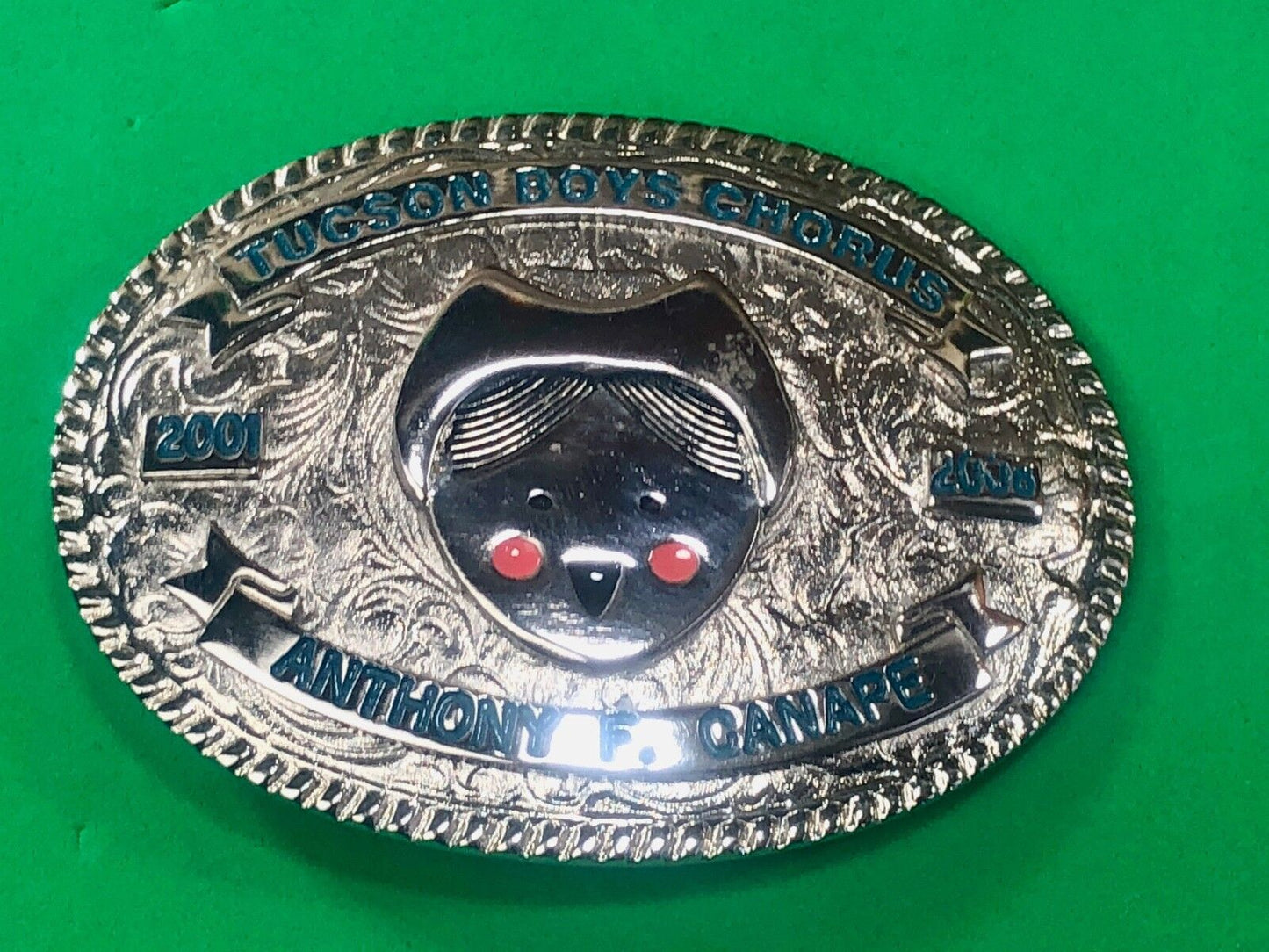 Award type Tucson Boys Chorus belt buckle Arizona AZ by Creative Casting / Texas
