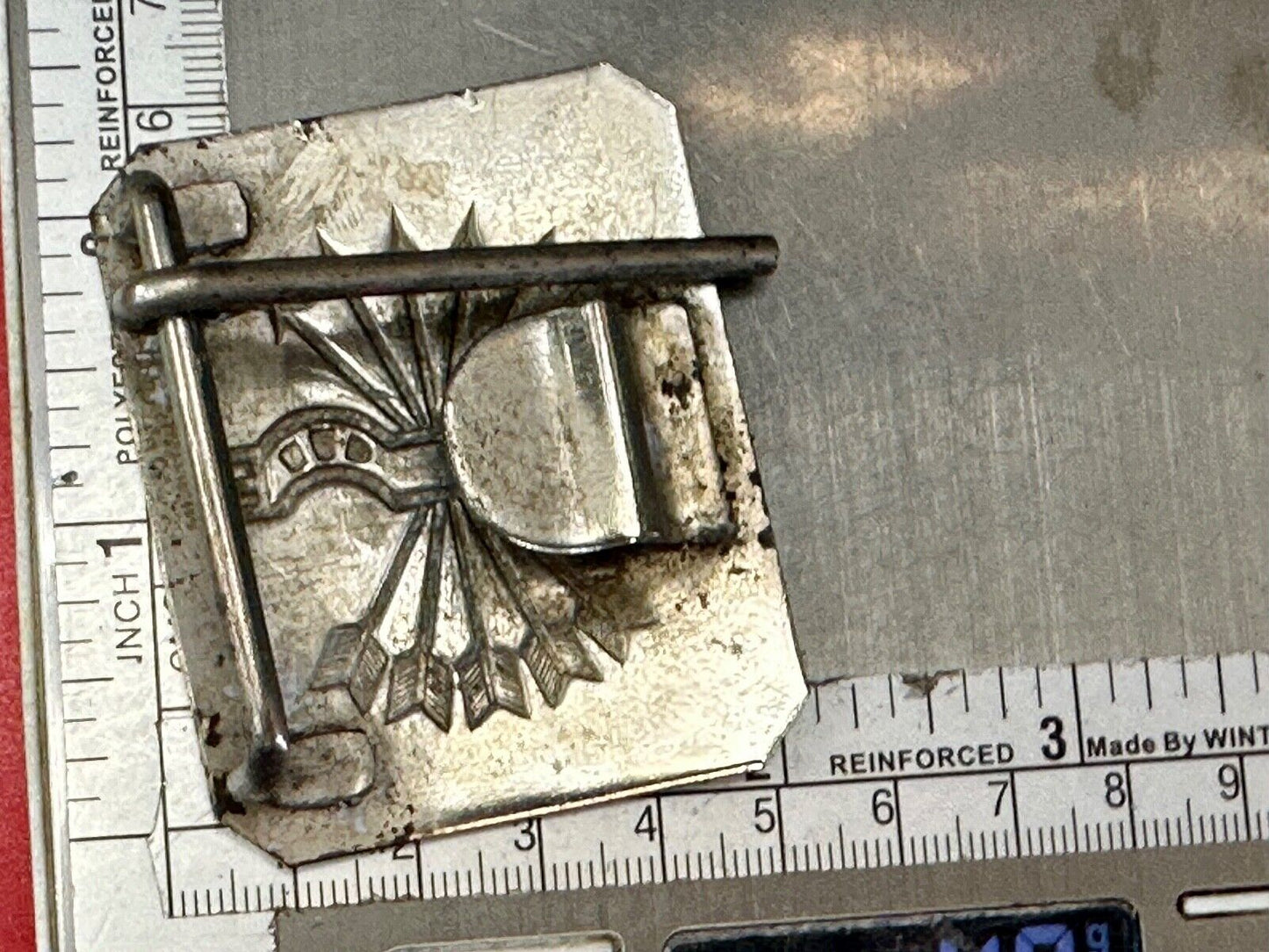 The 5 Arrows Hotel? Waddesdon Manor? England Family Embalm? Antique belt buckle