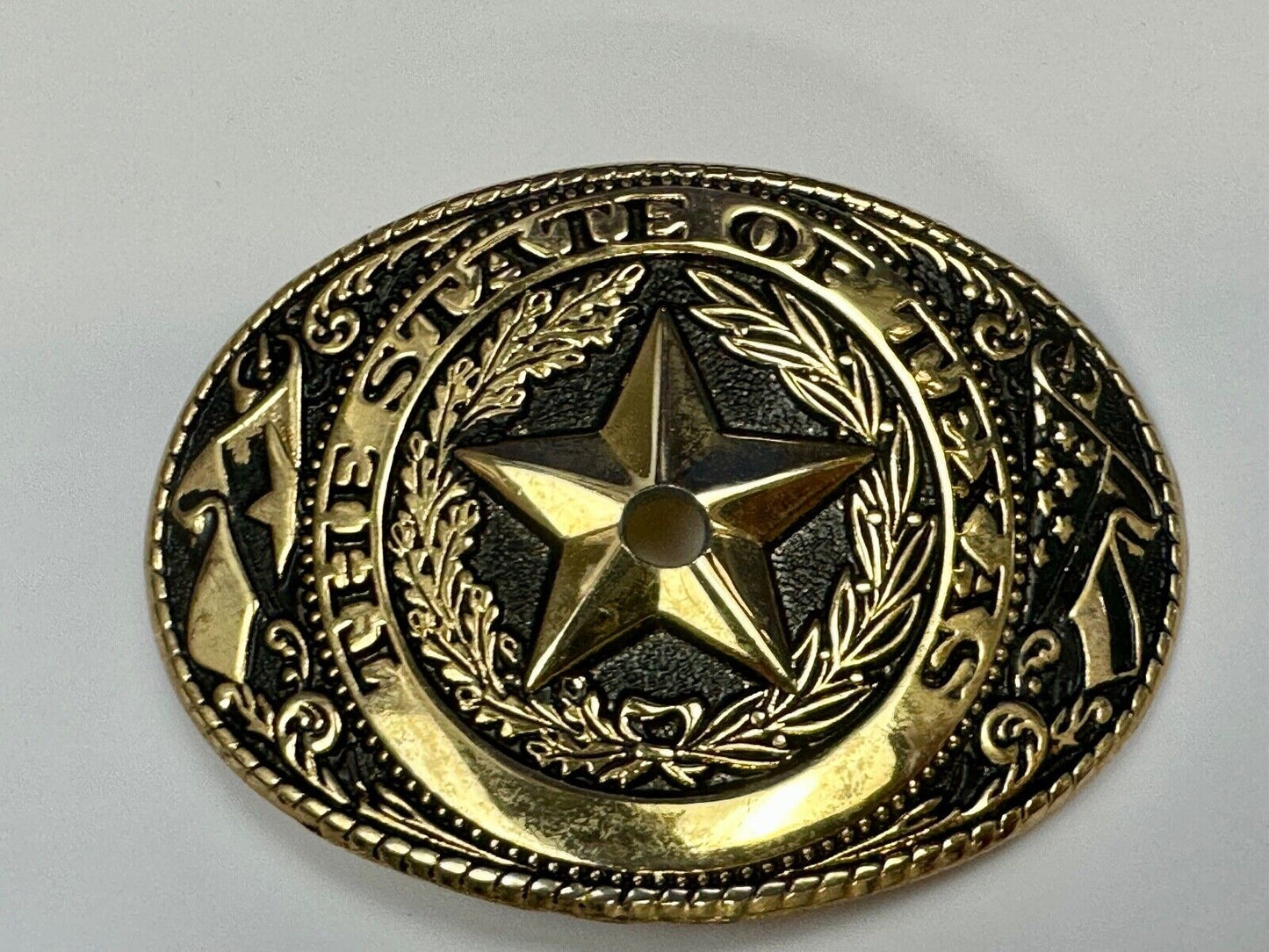 Texas - Lone Star Flags Seal - belt buckle READY for your centerpiece