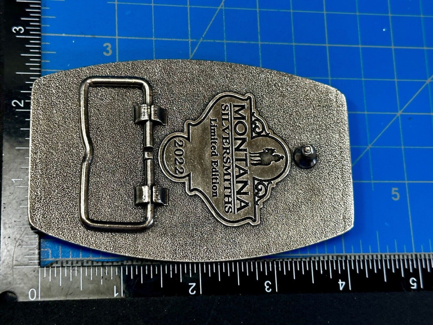 2022 Pendleton Whisky Let'er Buck Montana Silversmith Rodeo Cowboys Belt Buckle