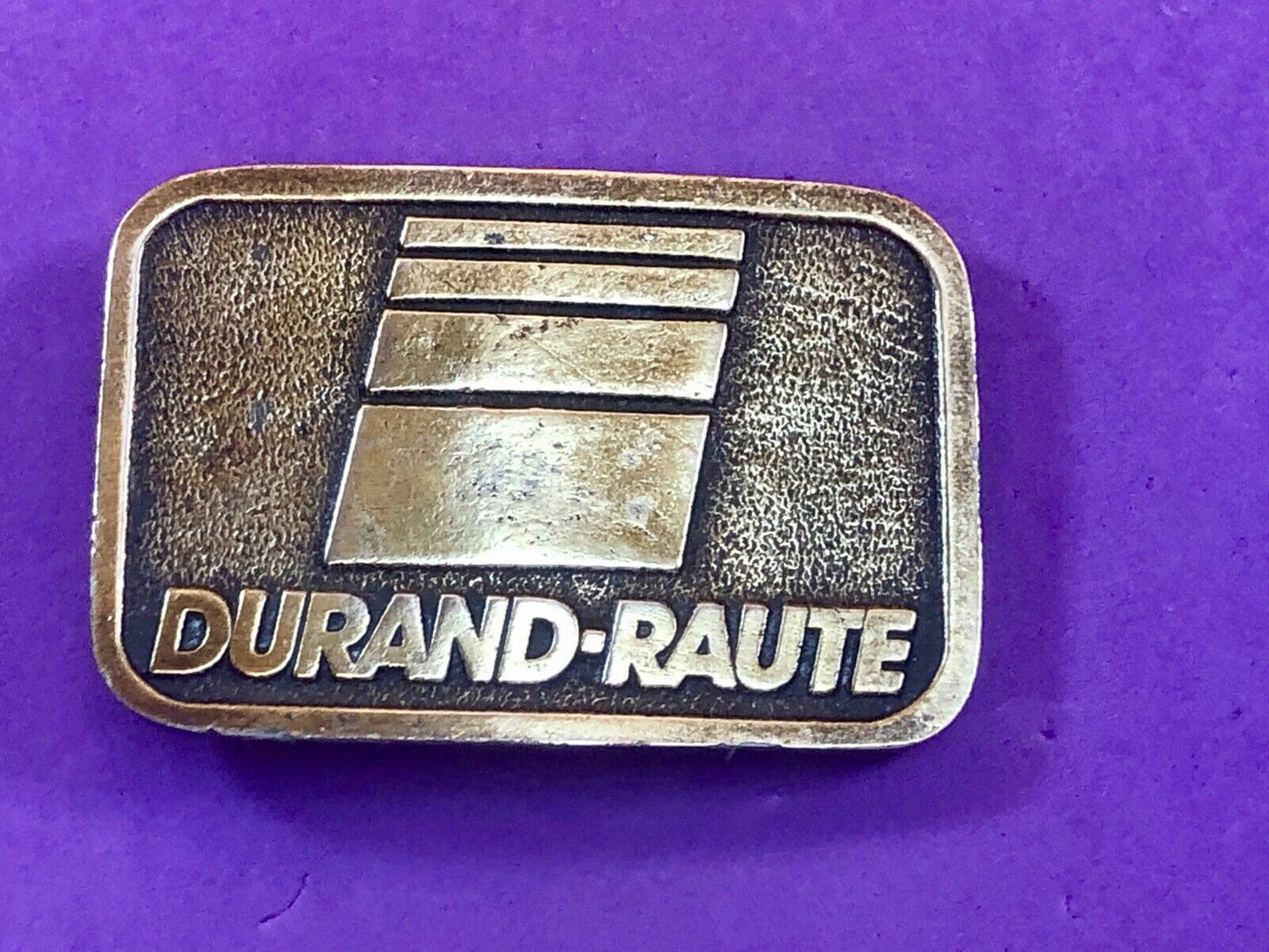 Vintage Durand - Raute Milling Machinery belt buckle by Adaisy