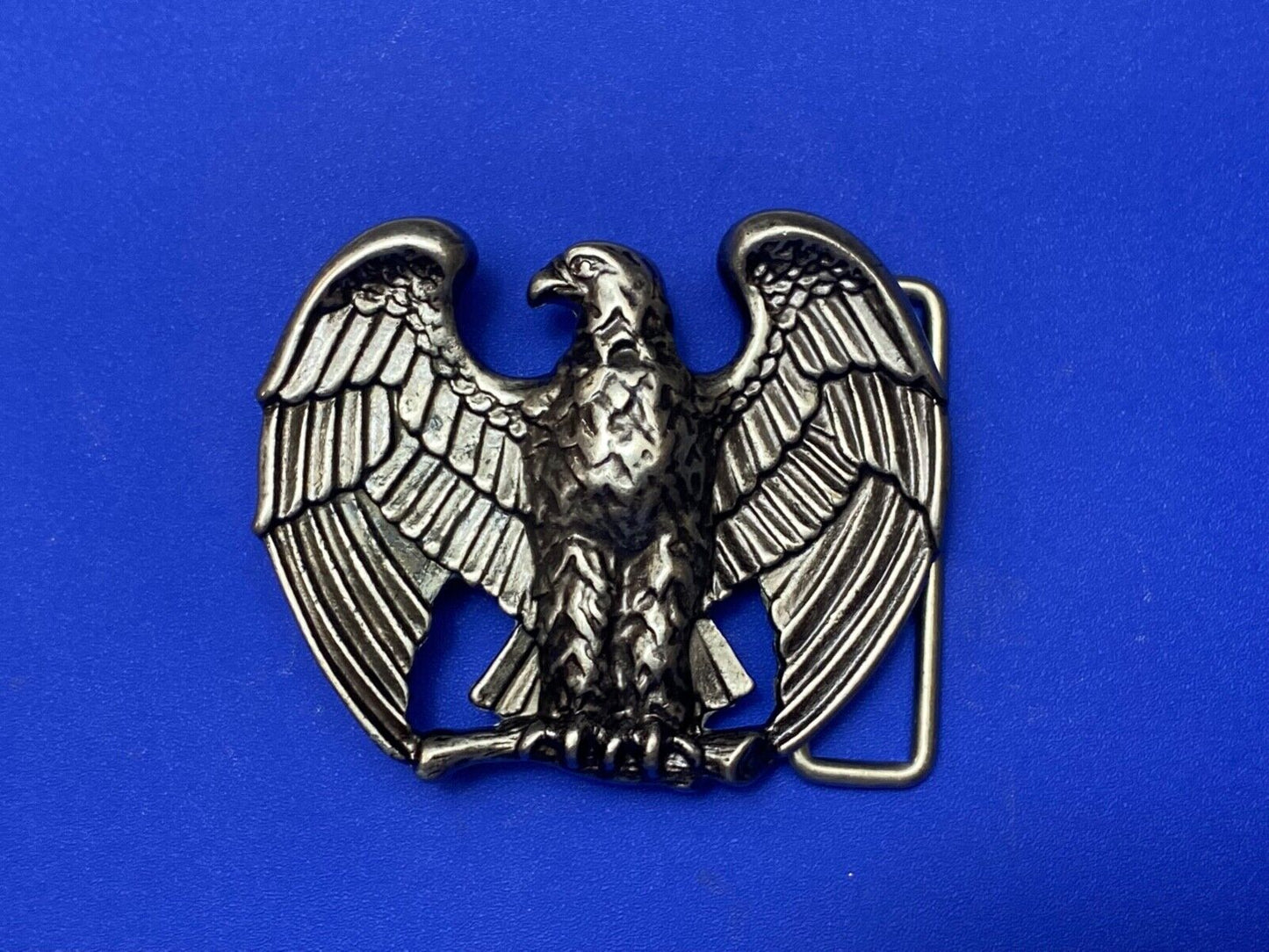 Vintage Avon Majestic Patriotic Eagle Wings Spread Metal cutout Belt Buckle