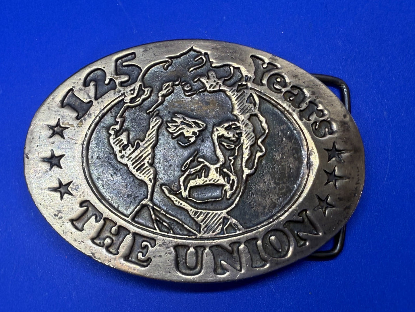 The Union American Civil War 125 Years Grant Clemens Twain Cal Metal Belt Buckle