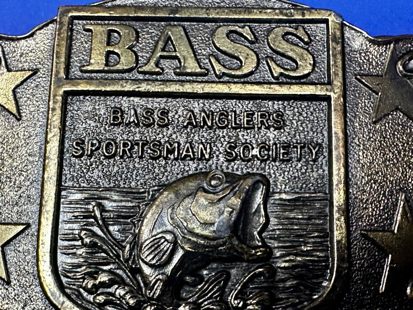 BASS Anglers Sportsman Society Sport Fishing Fishermans Belt Buckle - Gift!
