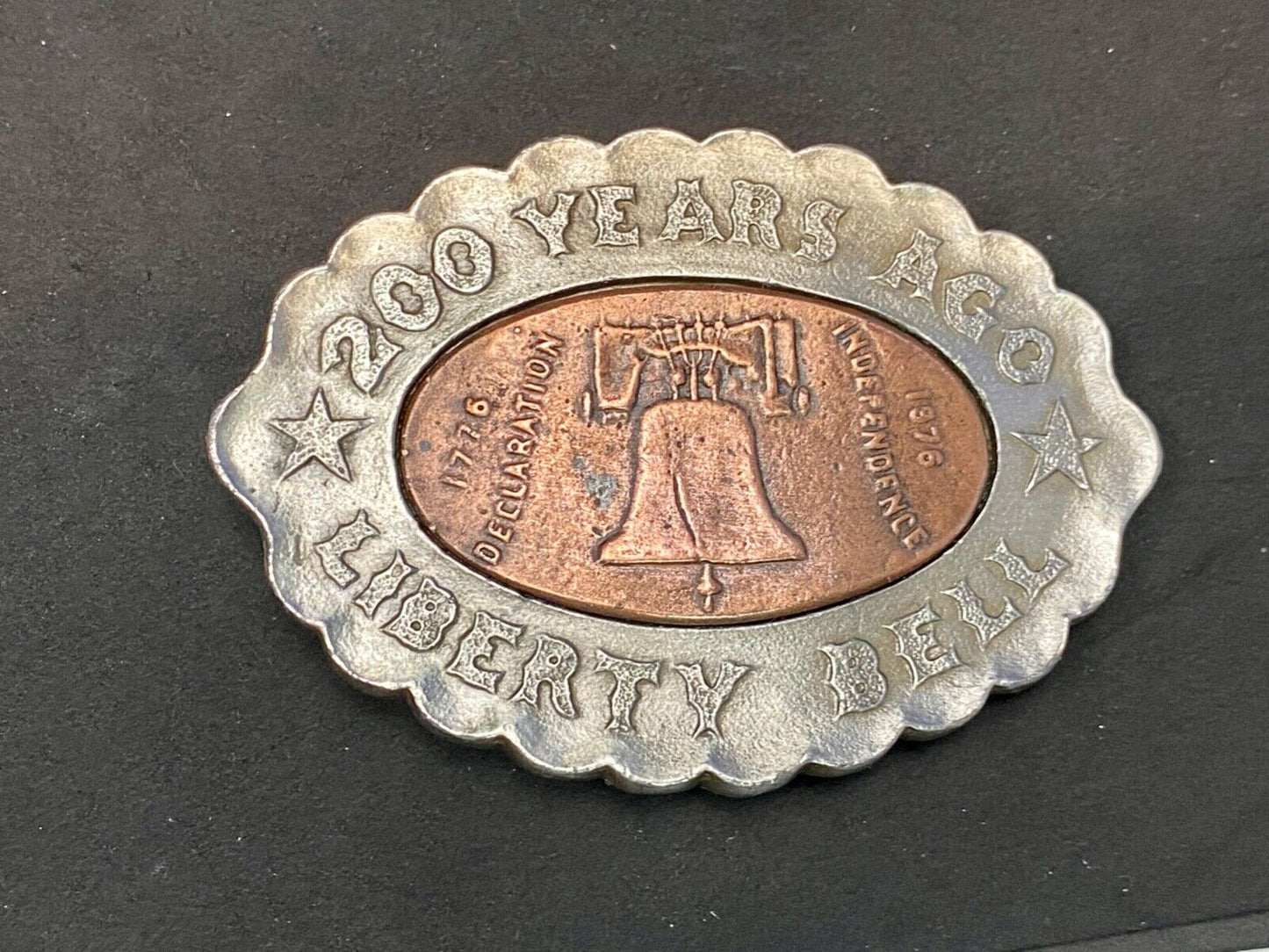 200 Year Celebration Of Liberty Bell - Declaration Of Independence Belt Buckle