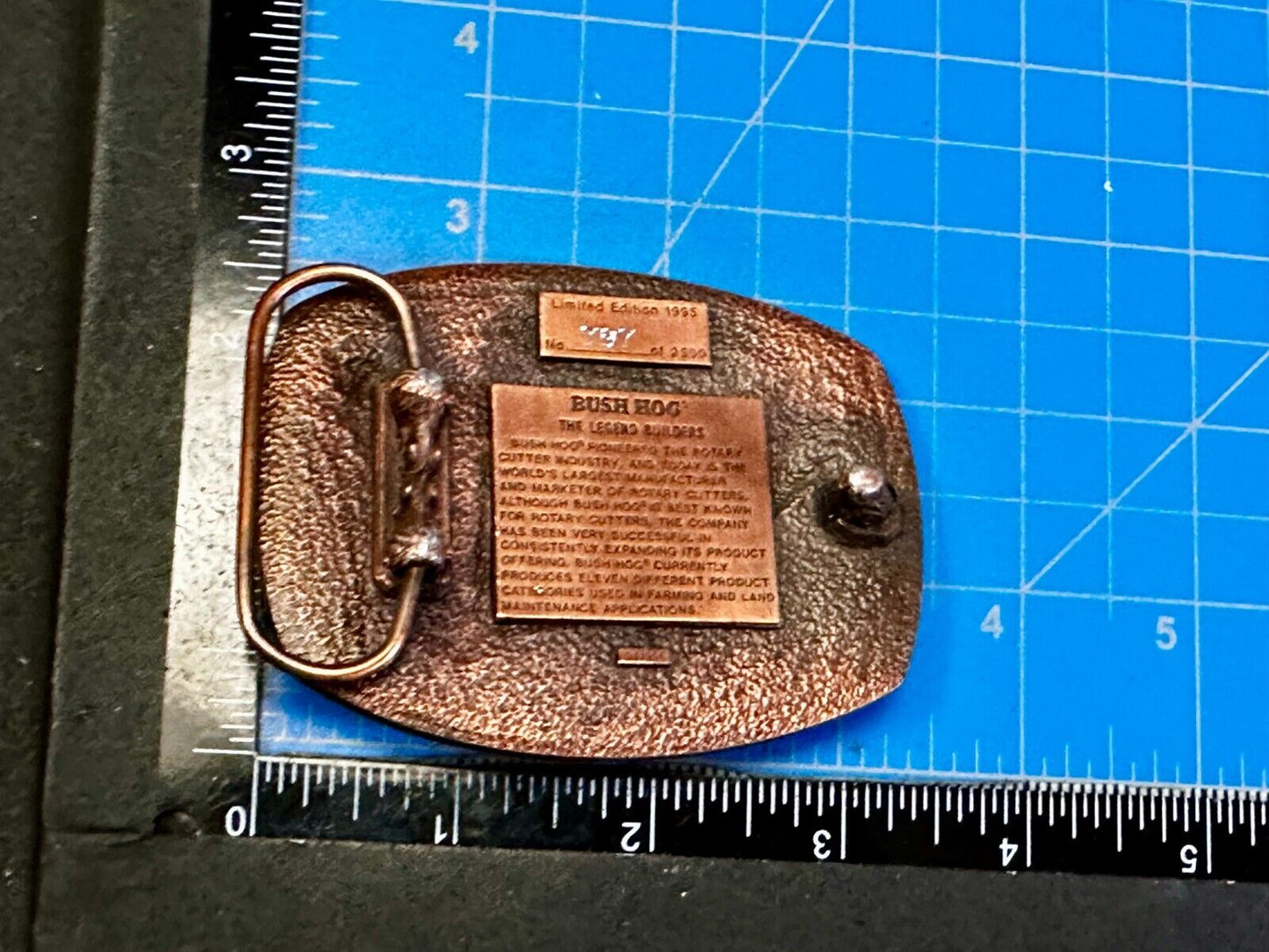 1995 Bush Hog Vintage Farm Agriculture Lawn Care Belt Buckle By Spec Cast