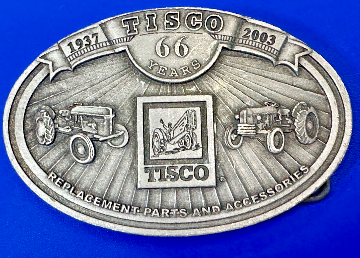 Tisco Farm Tractor Replacement Parts and Accessories vintage 2003 belt buckle